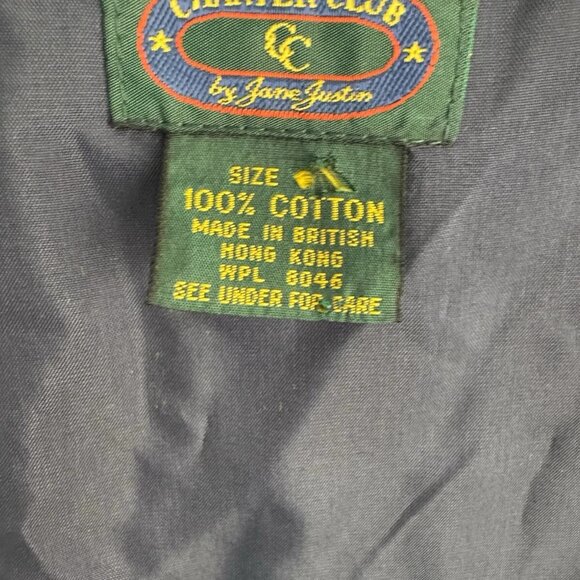 Vintage Charter Club Corduroy Floral Midi Dress Prairie Cottagecore - Picture 6 of 10